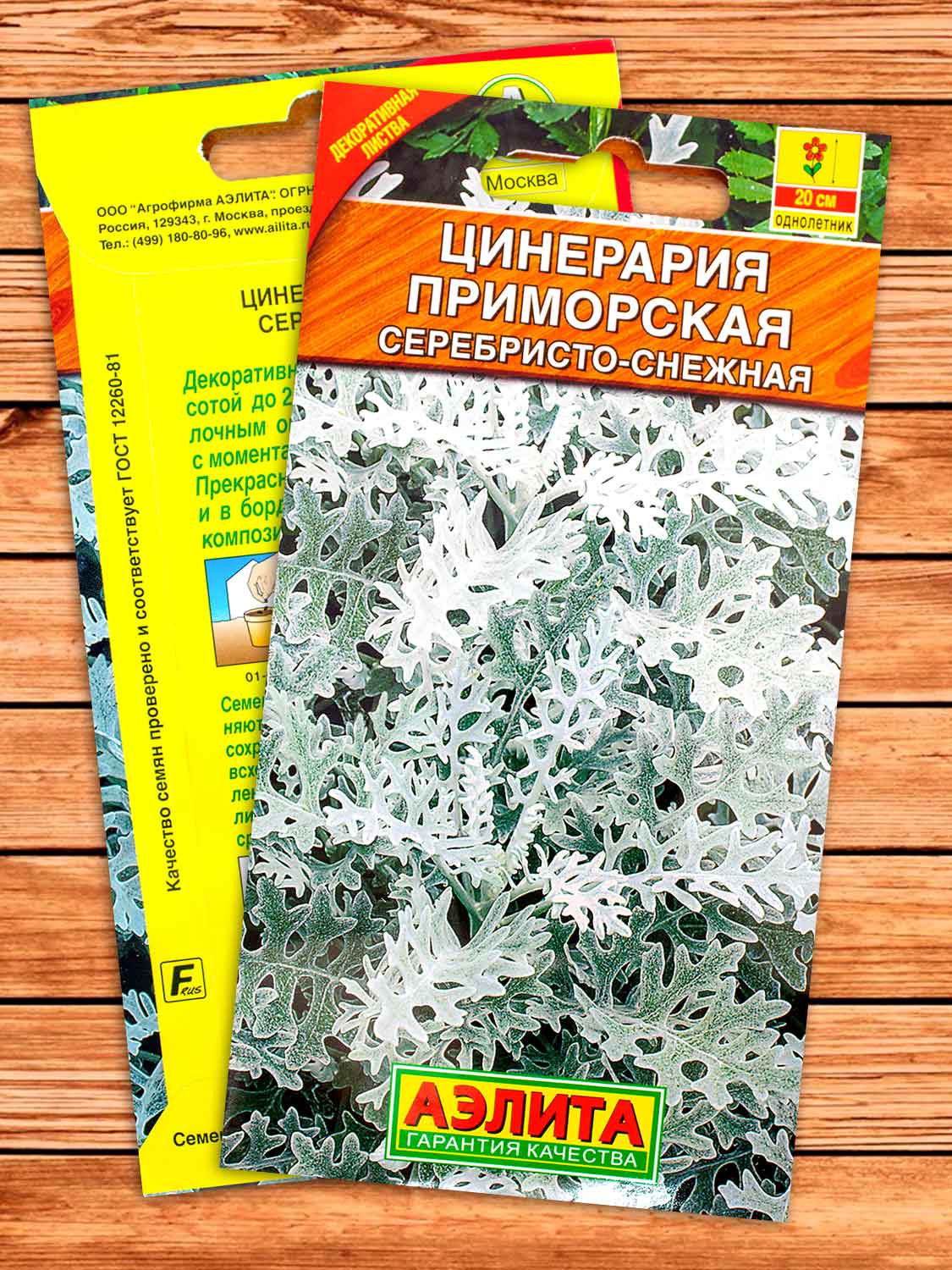 Цинерария Серебристо-Снежная приморская 0,1 гр.