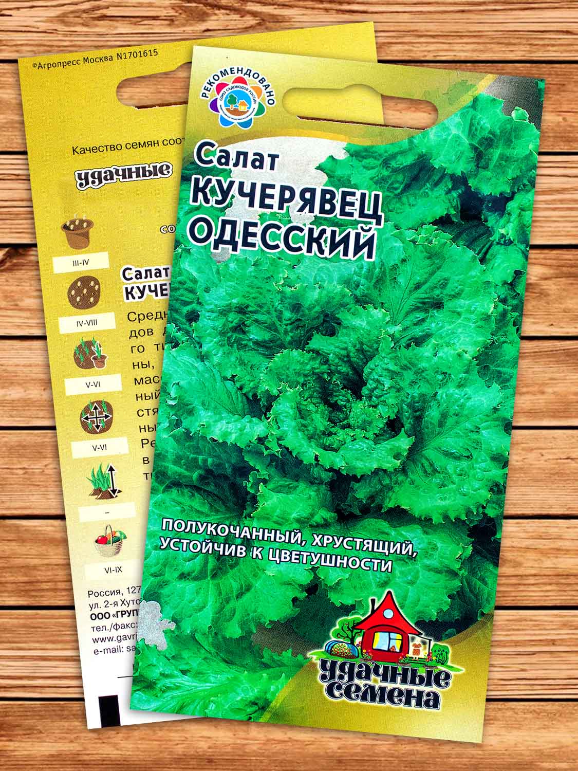 Салат Кучерявец Одесский 0,5 гр. серия Удачные семена
