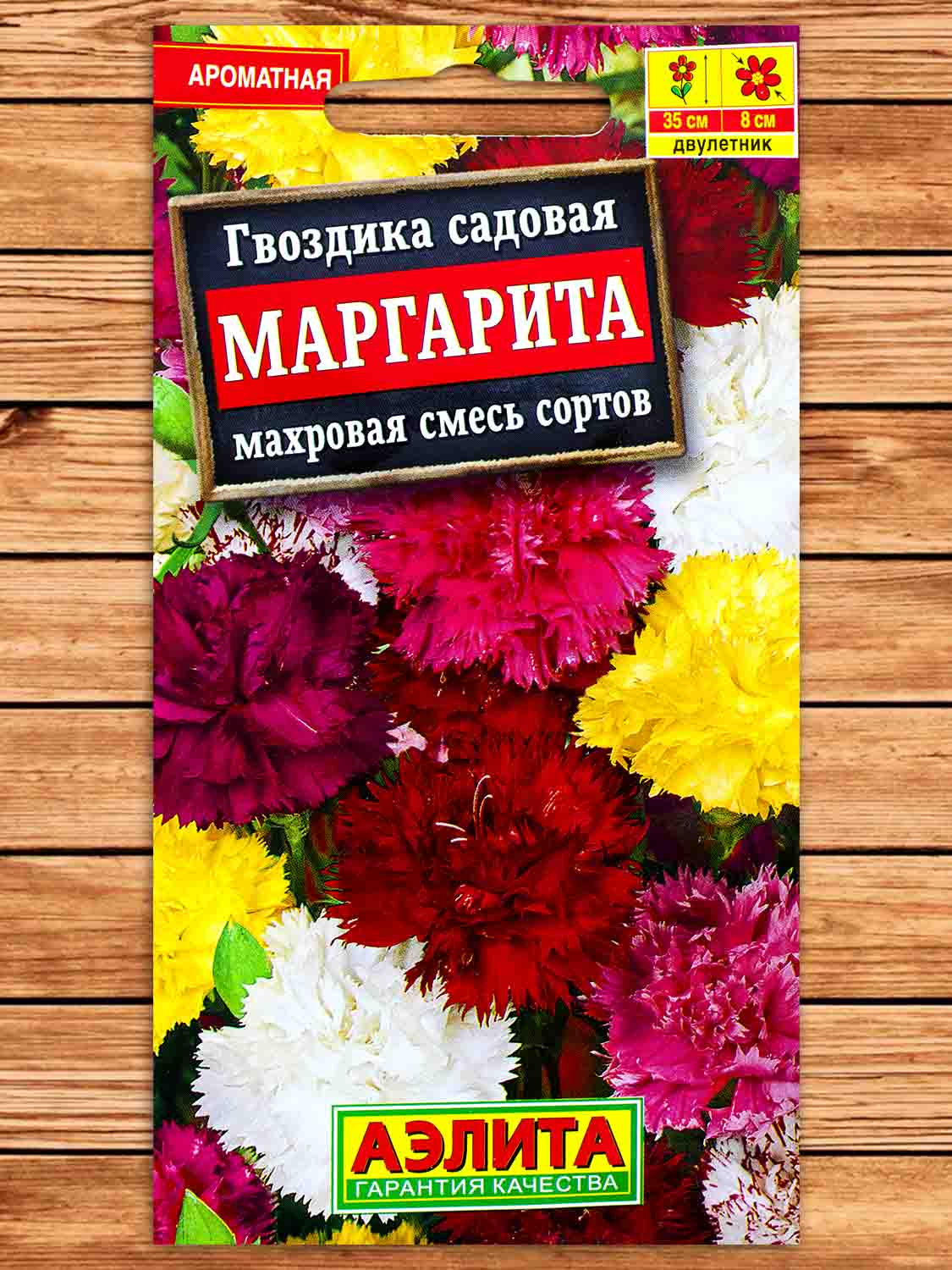 Гвоздика Садовая гренадин махровая Маргарита смесь окрасок