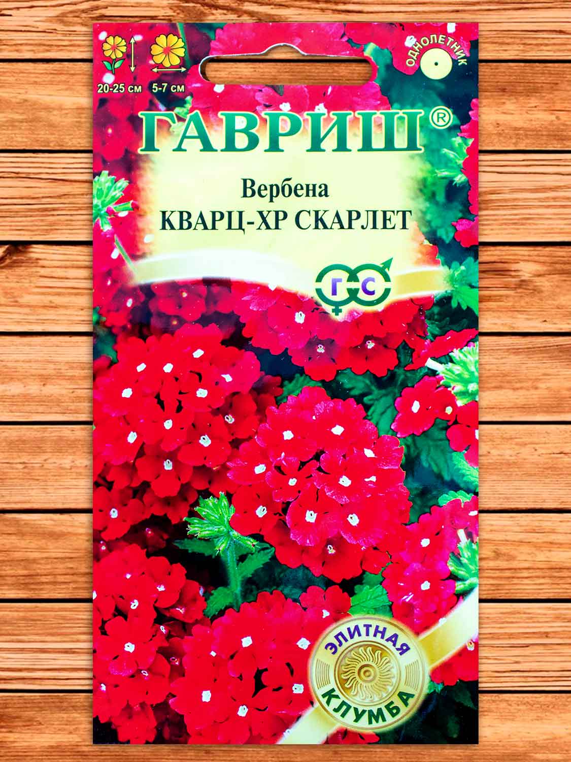 Вербена Кварц ХР Скарлет гибридная 4 шт.