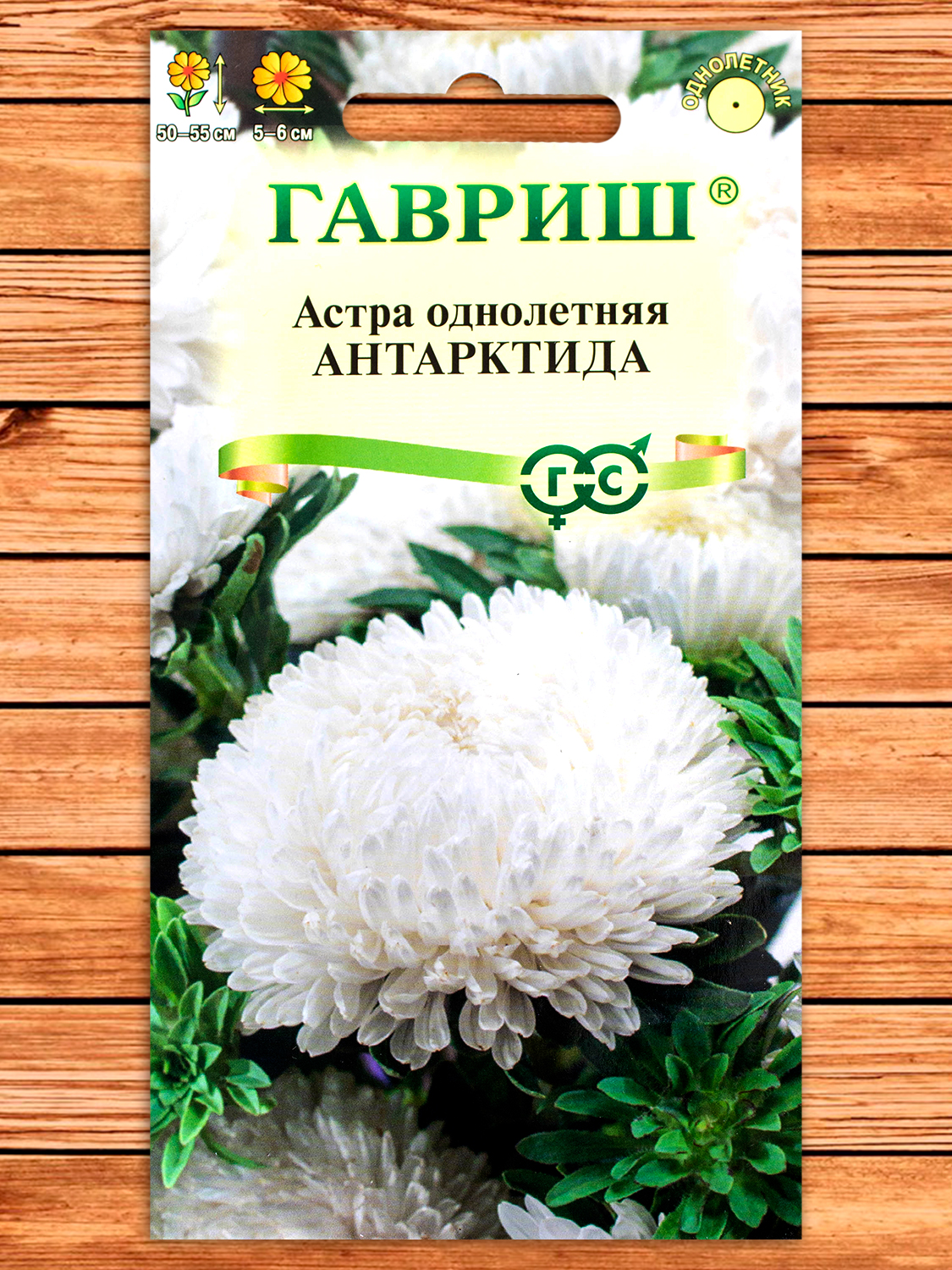 Астра Антарктида, белая пионовидная 0,3 гр.