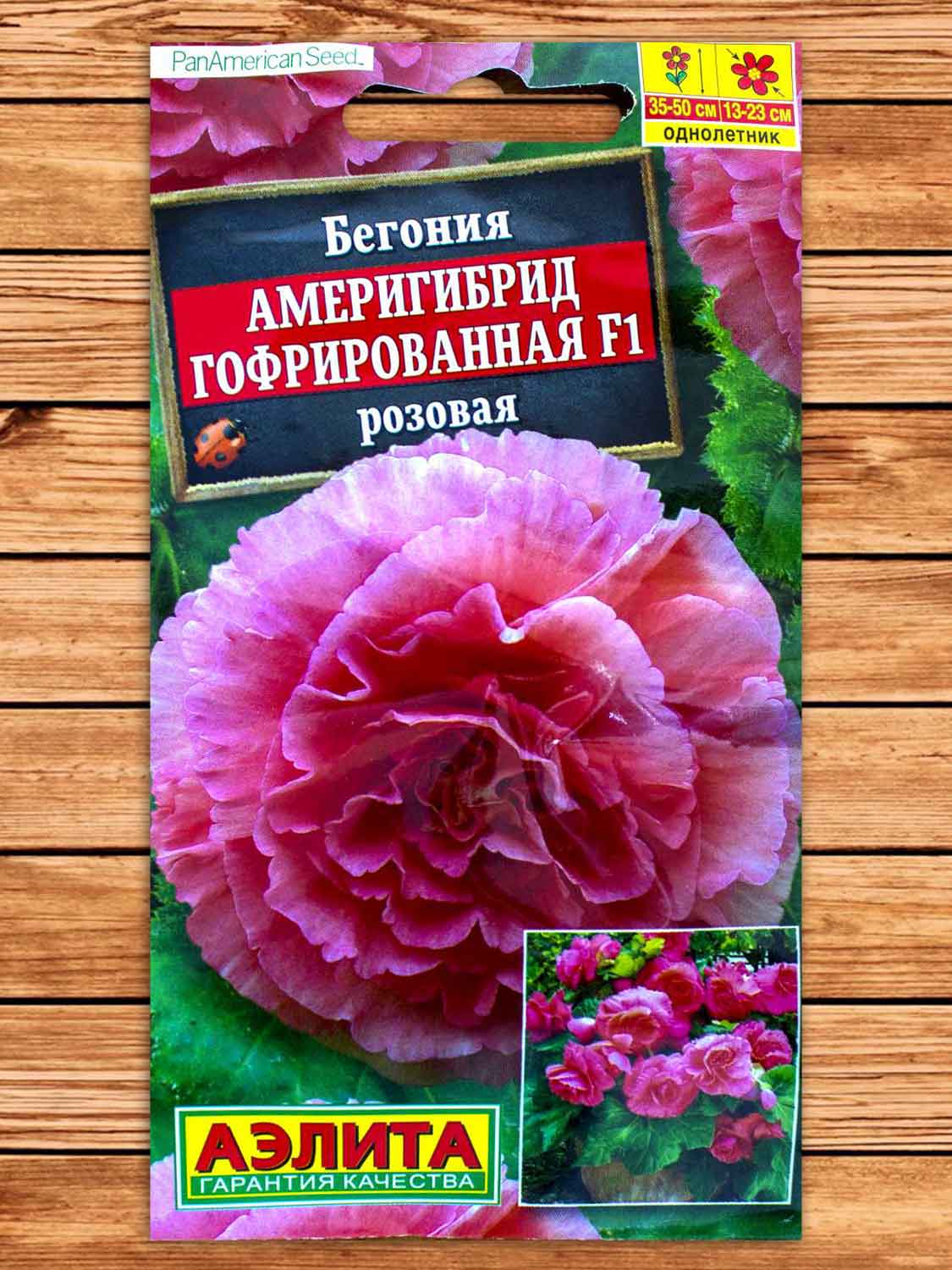 Бегония Америгибрид Гофрированная F1 розовая 5 шт. PanAmerican Seed