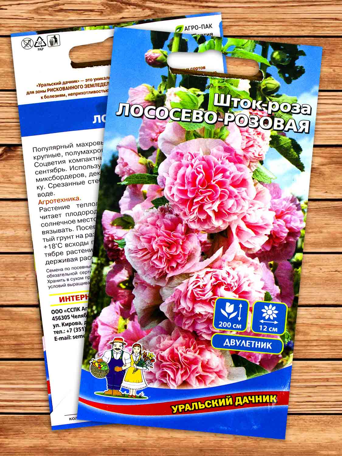 Шток-Роза Лососево-Розовая 10 шт.