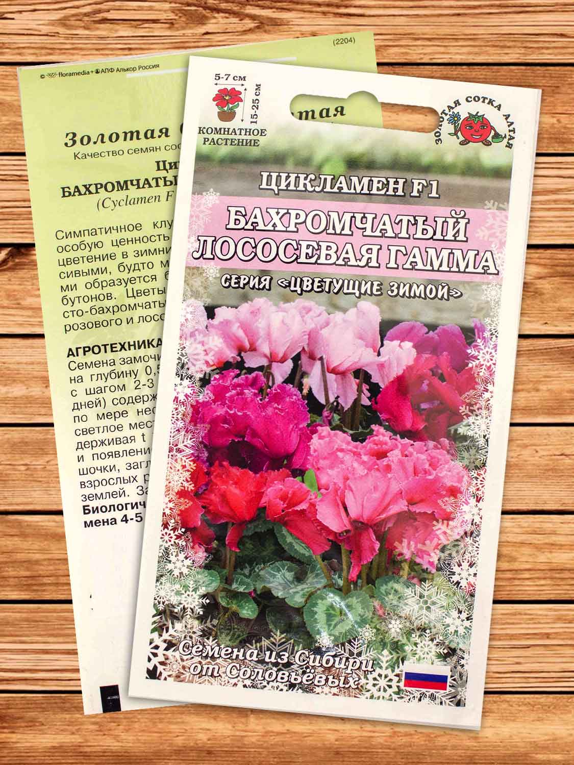 Цикламен Бахромчатый Лососевая Гамма 3 шт.