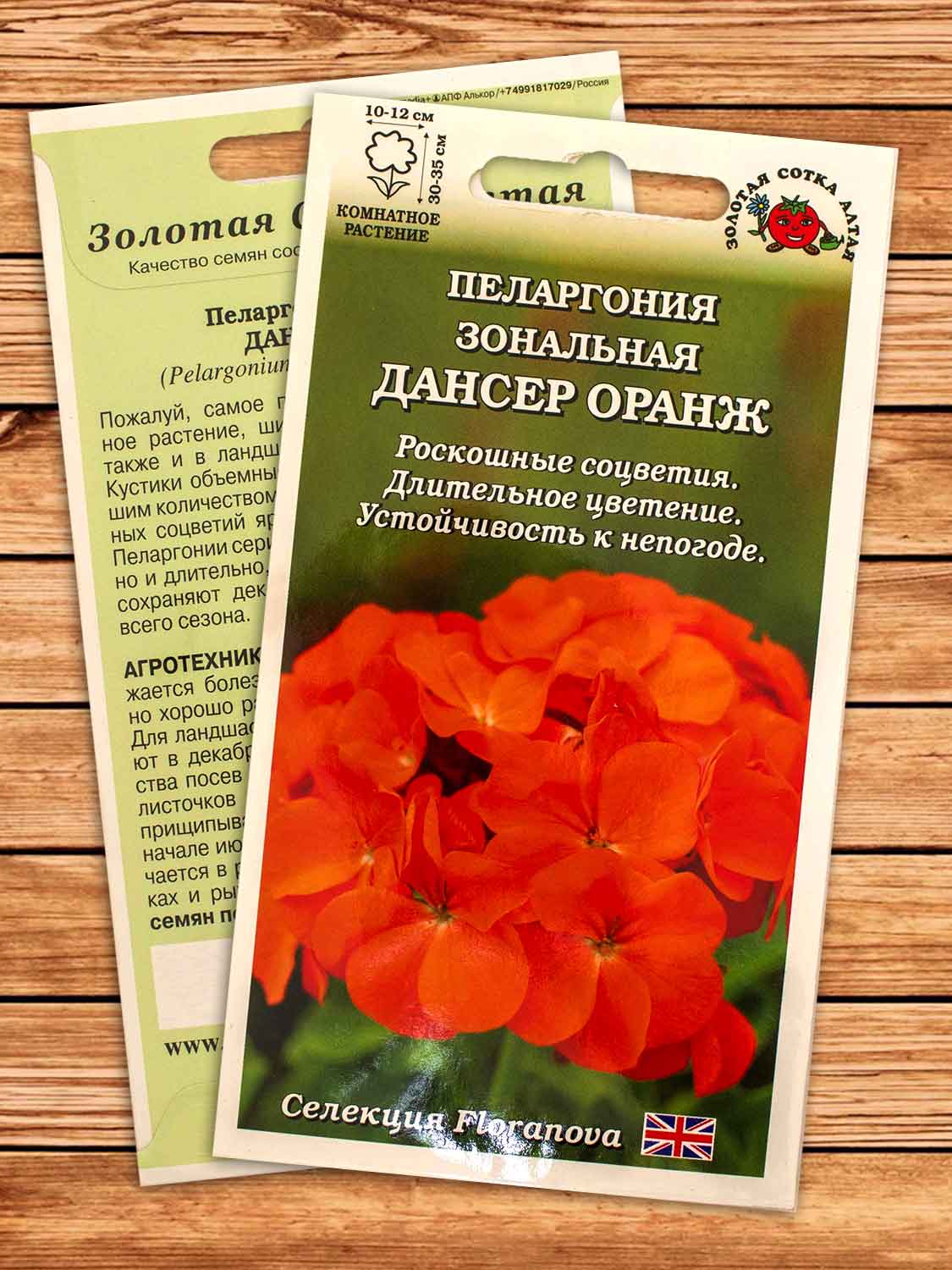 Пеларгония Дансер Оранж 3 шт.