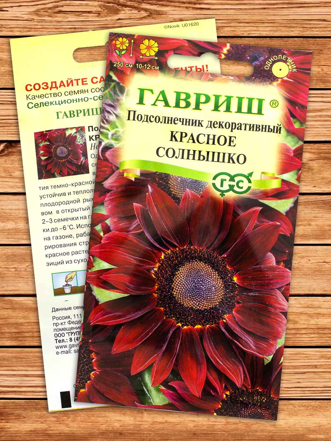 Подсолнечник декоративный Красное солнышко 0,5 гр.