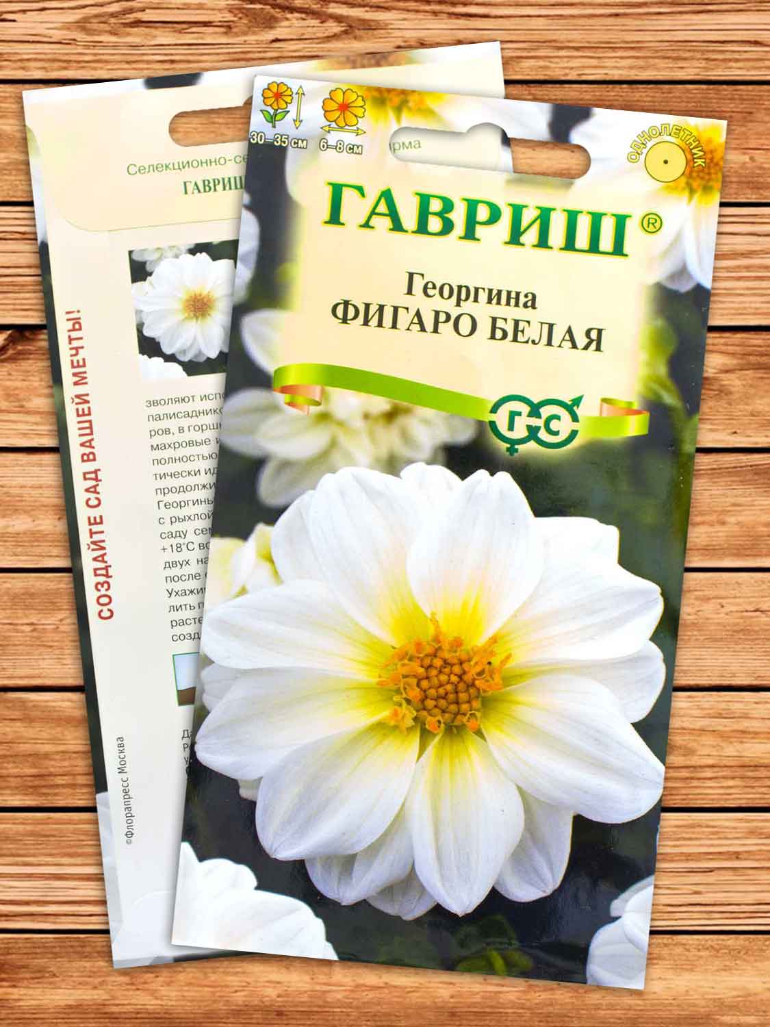 Георгина Фигаро Белая 7 шт.