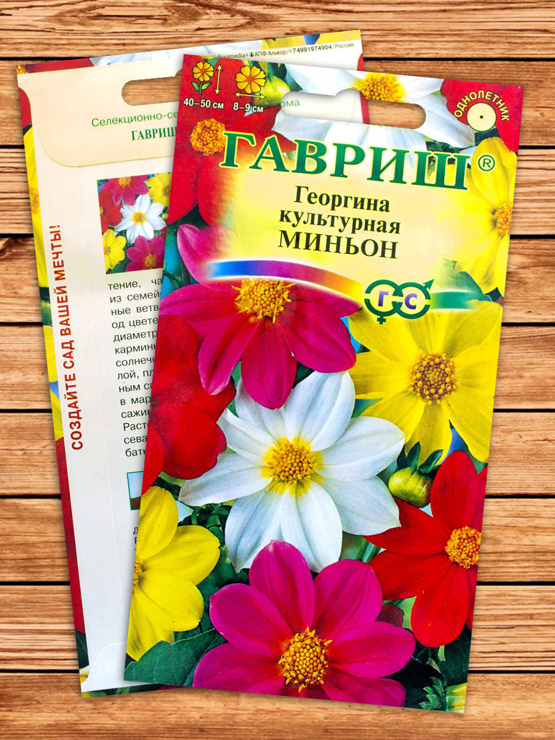 Георгина Миньон, смесь 0,3 гр.