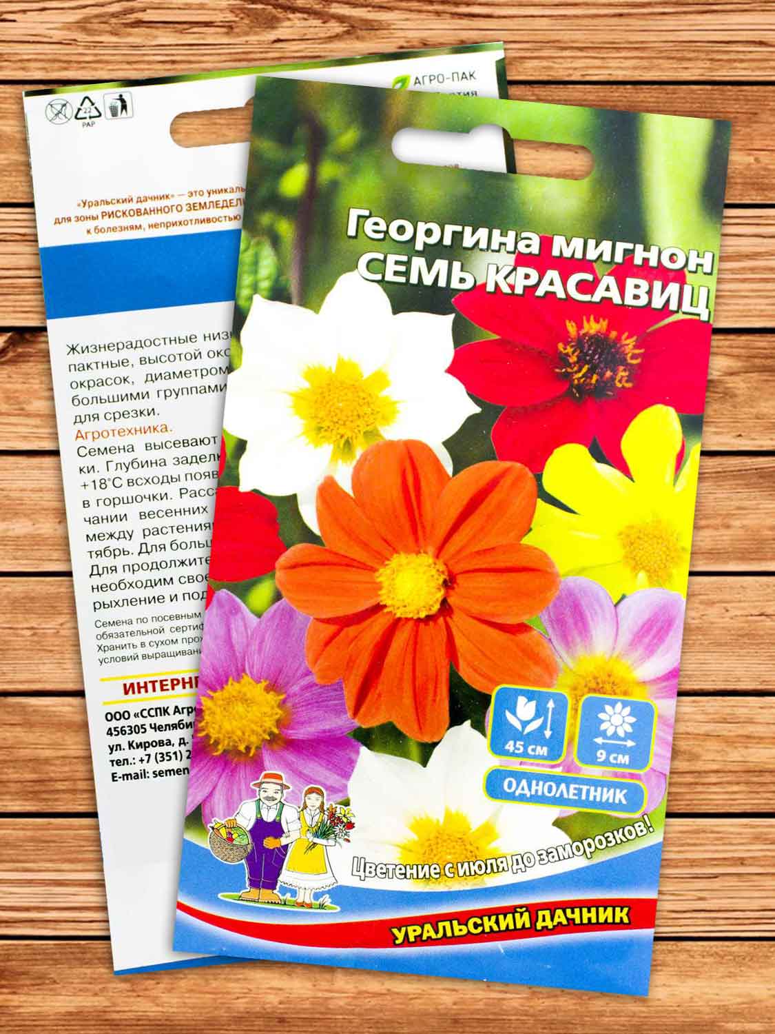 Георгина Семь красавиц мигнон 0,2 гр.