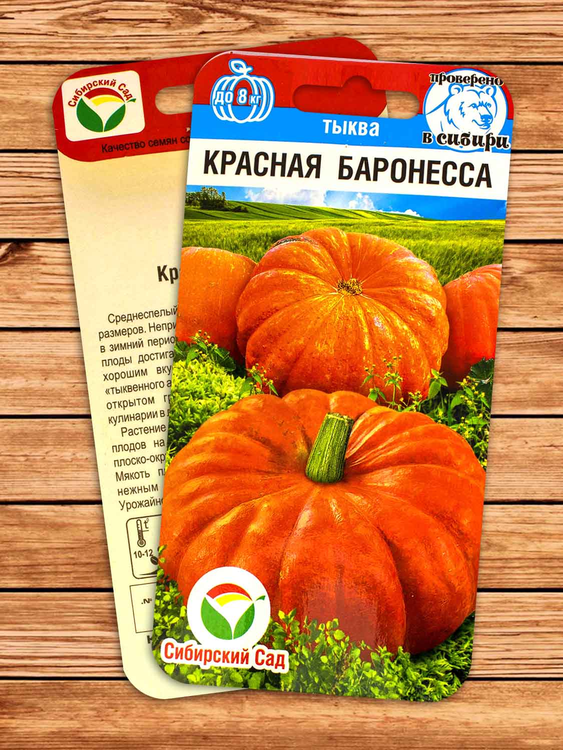 Тыква Красная Баронесса 5 шт.
