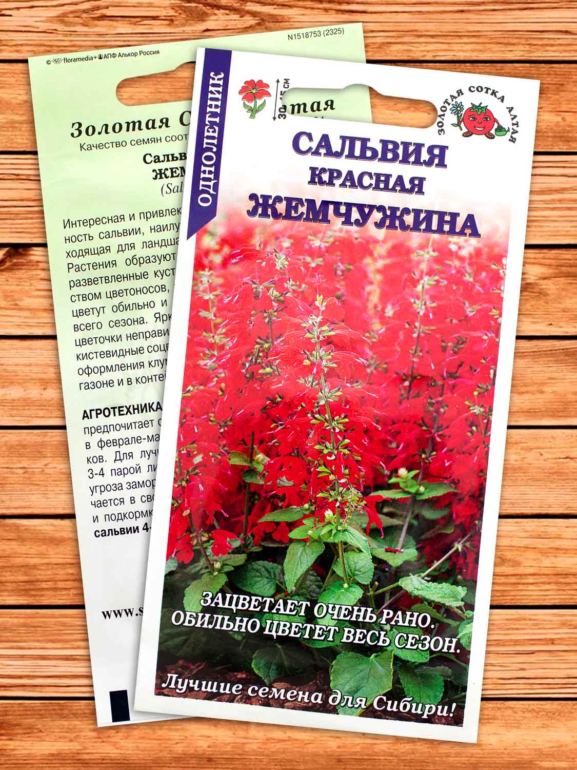 Сальвия Красная Жемчужина 10 шт.