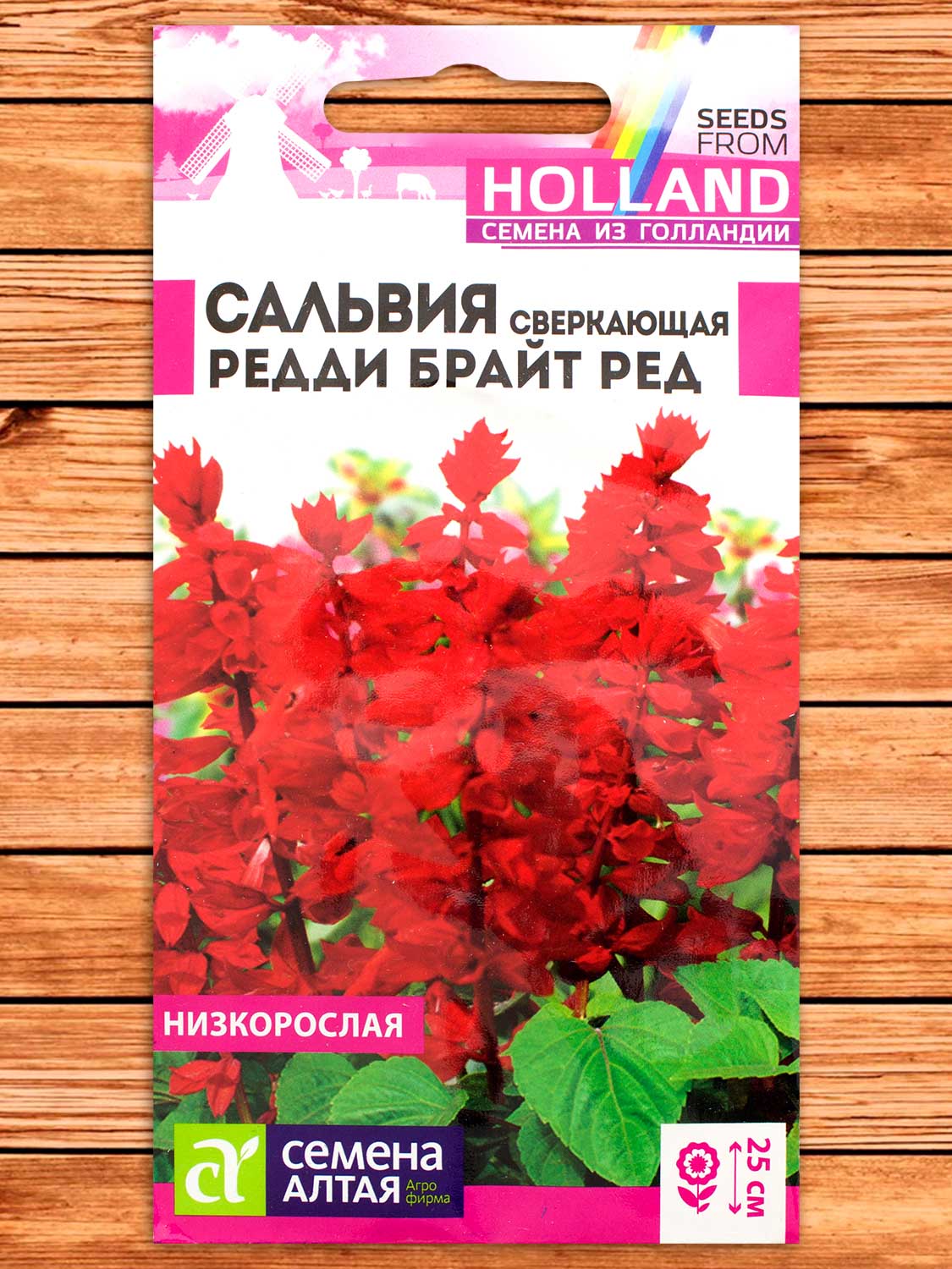Сальвия Редди Брайт Ред сверкающая 5 шт. серия Семена из Голландии