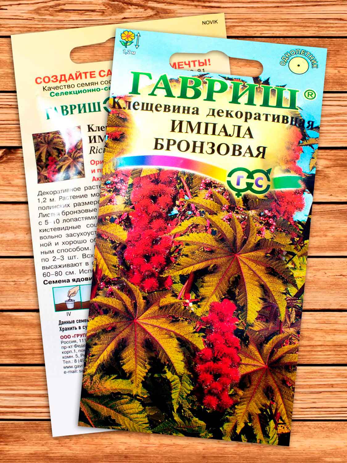 Клещевина Импала бронзовая 5 шт.