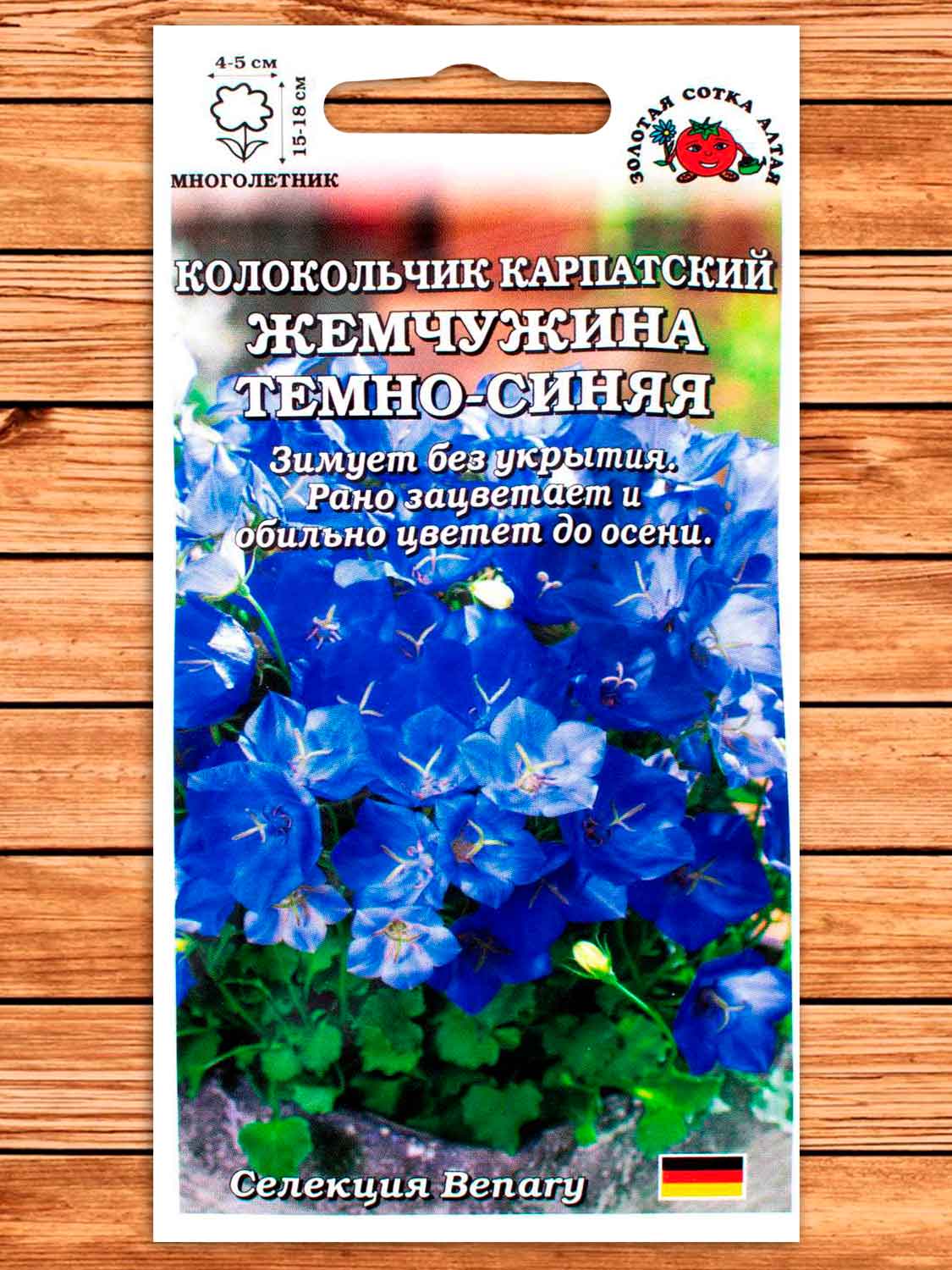 Колокольчик Карпатский Жемчужина темно-синий 5 шт.