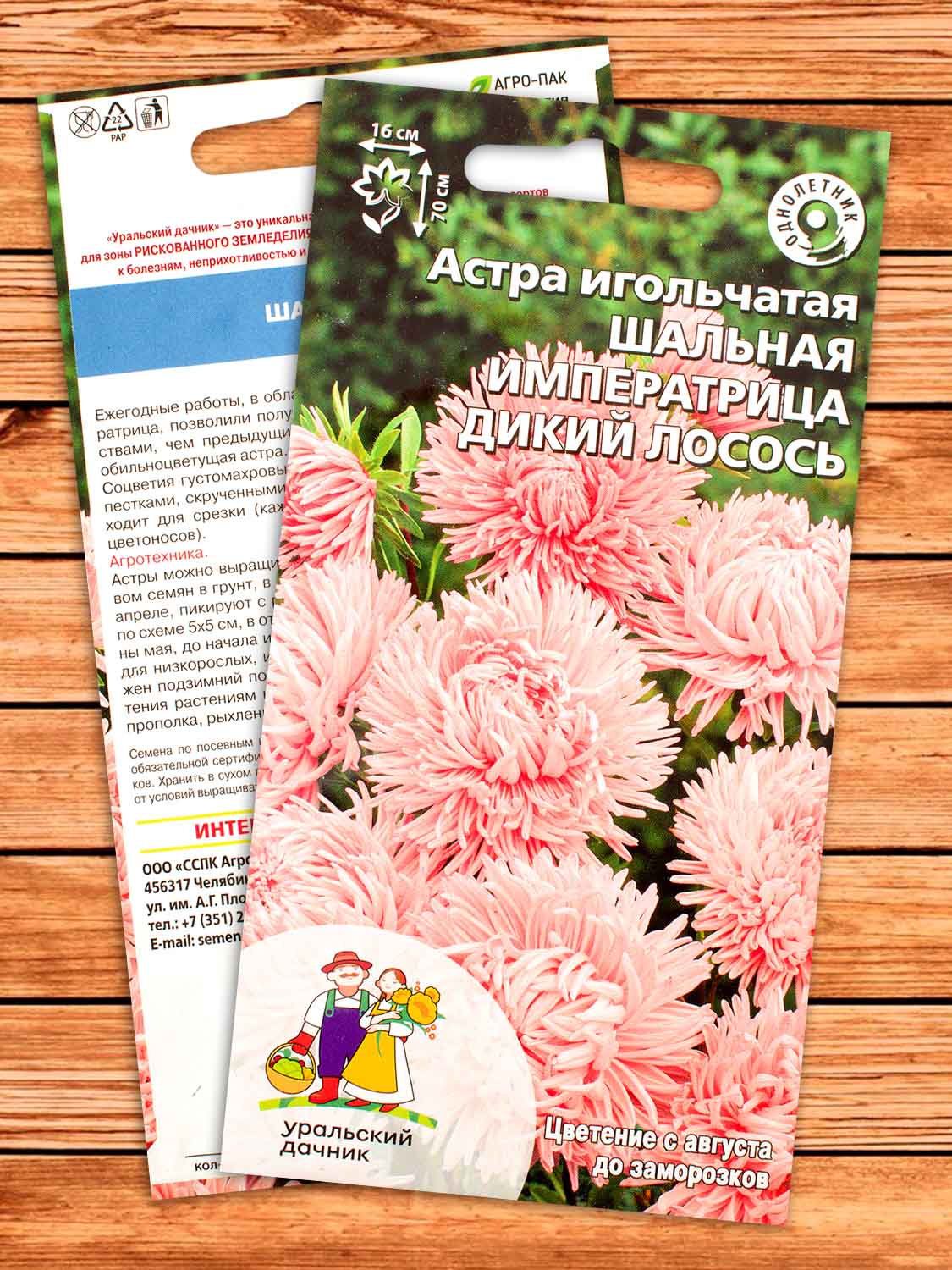 Астра Шальная императрица дикий лосось игольчатая 0,2 гр.