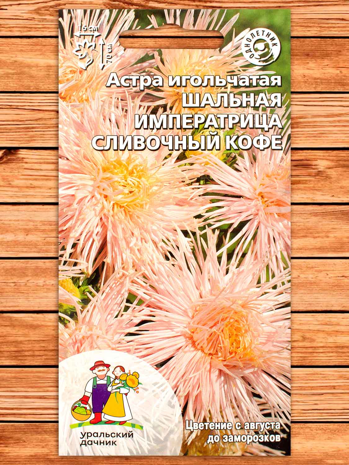 Астра Шальная императрица сливочный кофе игольчатая 0,2 гр.