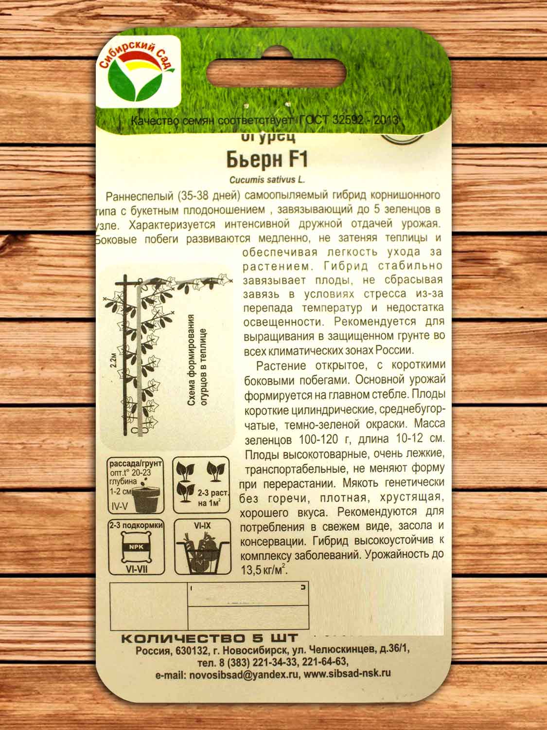 Огурец Бьерн F1 5 шт.